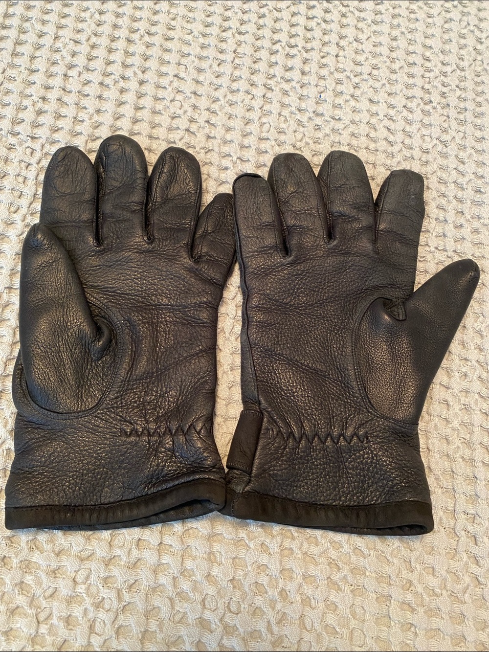 Harry Rosen  black gloves  men’s size M - Picture 10 of 12